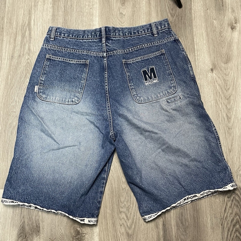 Maurice Malone Vintage 90's Y2K Mens Jean Shorts Size 40